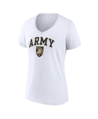 Women's White Army Black Knights Evergreen Campus V-Neck T-shirt