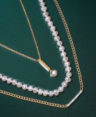 Cultured Freshwater Pearl (4mm) 17" Collar Necklace