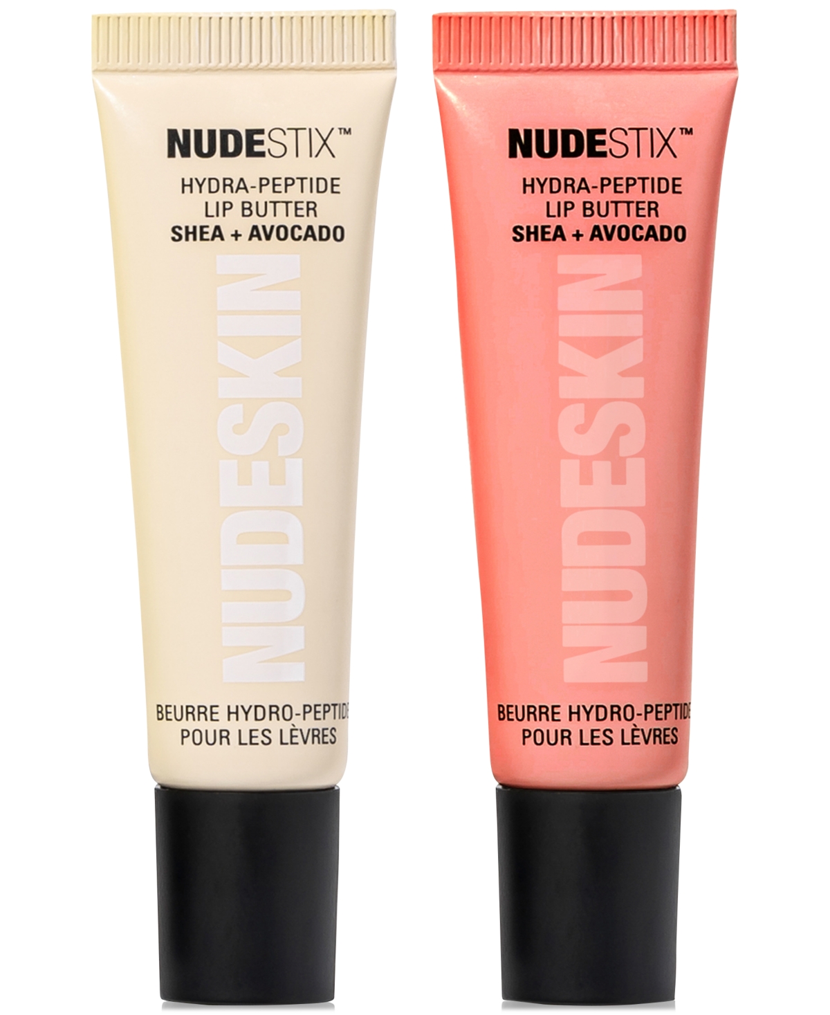 Nudestix 2-pc. Nudeskin Hydra-peptide Lip Butter Set In Original: Tint-free Gloss With A Fresh V