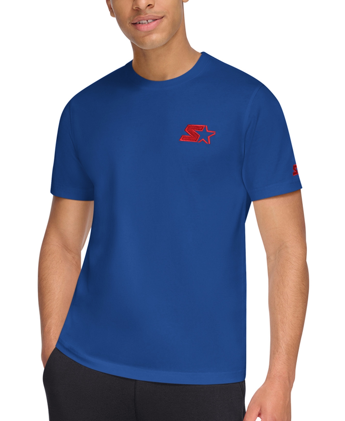 Starter Men's Classic-fit Embroidered Logo Graphic T-shirt In Royal