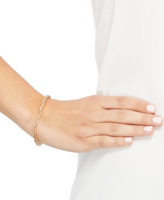 Lightweight Spiga Link Bracelet in 14k Gold
