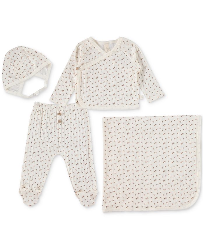 Chickpea Baby Girls Take Me Home Cotton Top Footed Pants