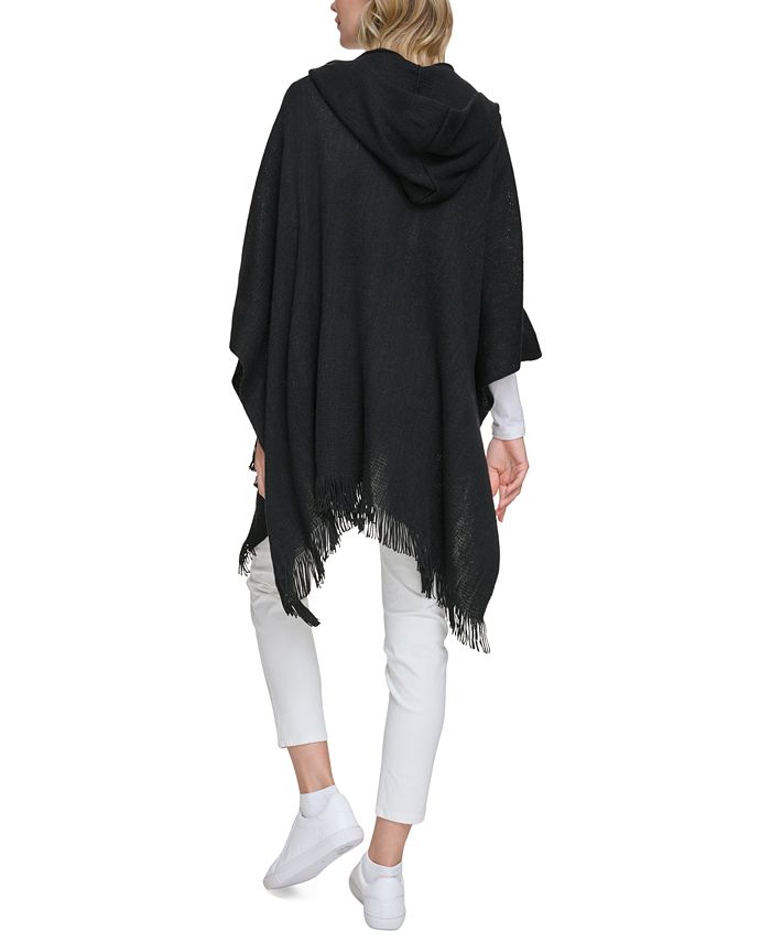 Calvin Klein Women's Soft Hooded Open-Front Shawl - Macy's
