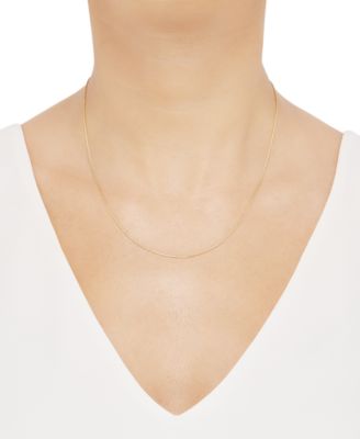 Wheat Link 18" Chain Necklace in 14k Gold