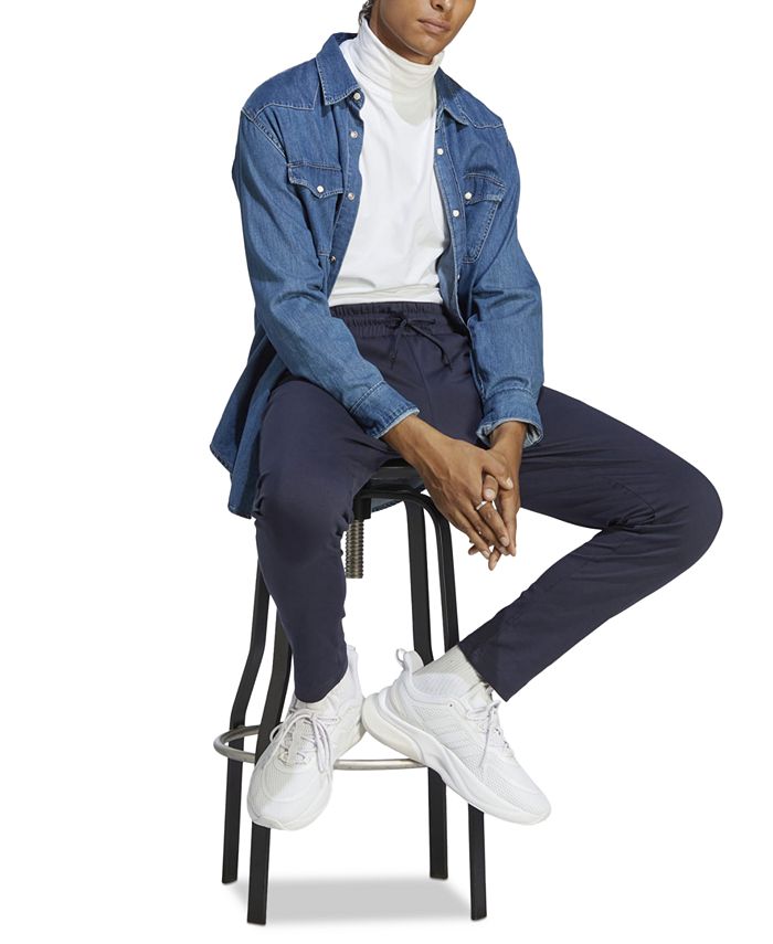 adidas Men's Essentials Regular Tapered-Fit Drawstring Pants, Regular ...