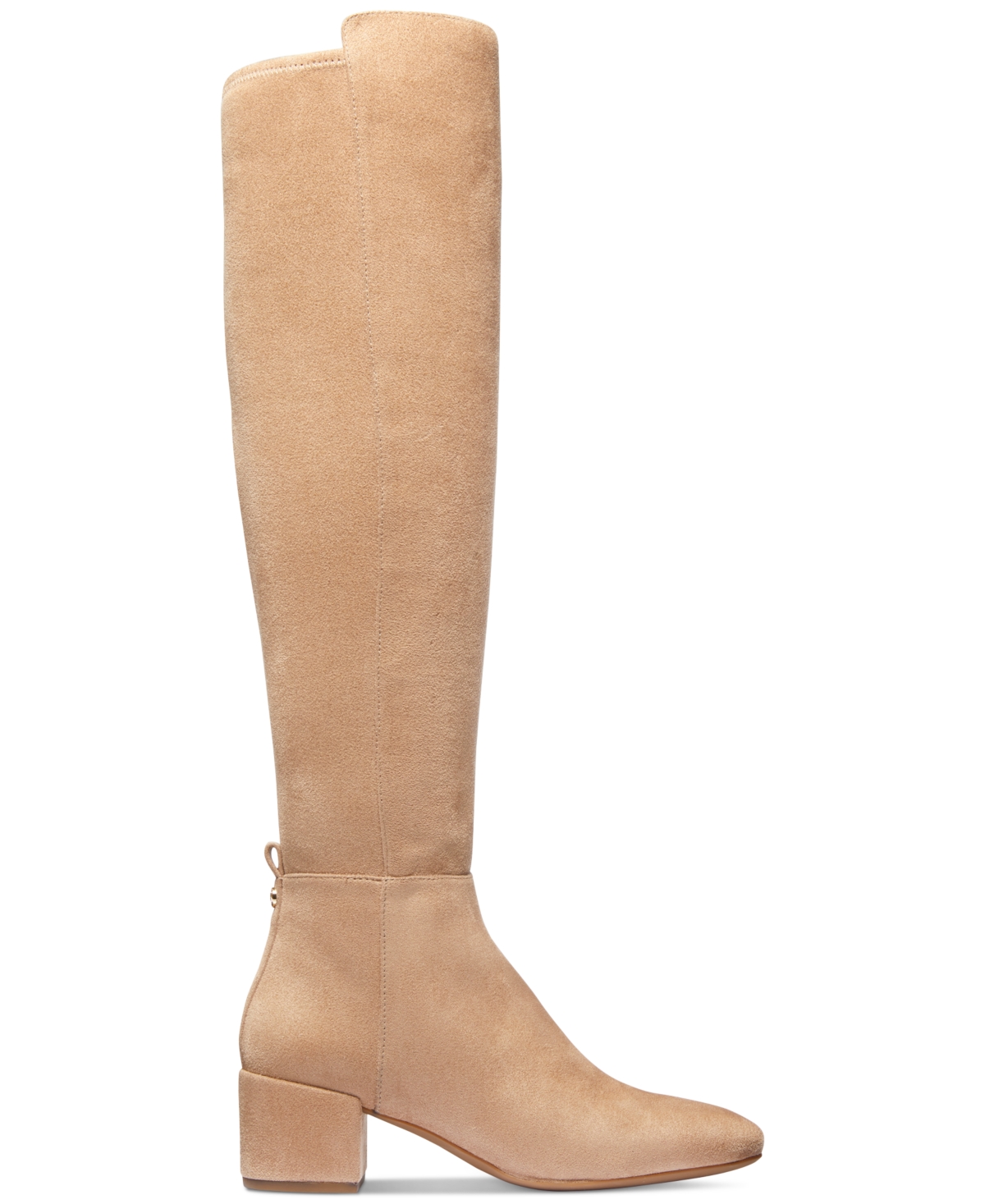 Michael Michael Kors Women's Braden Zip Up Suede Knee High Boots