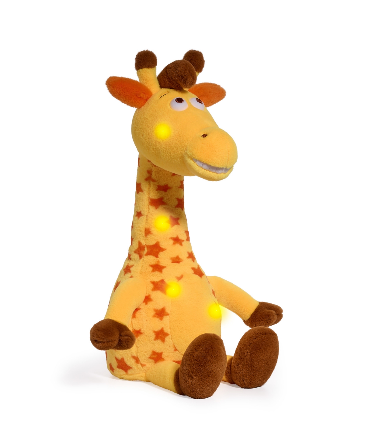 Geoffrey's Toy Box Kids' 14" Toy Plush Led With Sound Giraffe Buddies, Created For Macys In Yellow