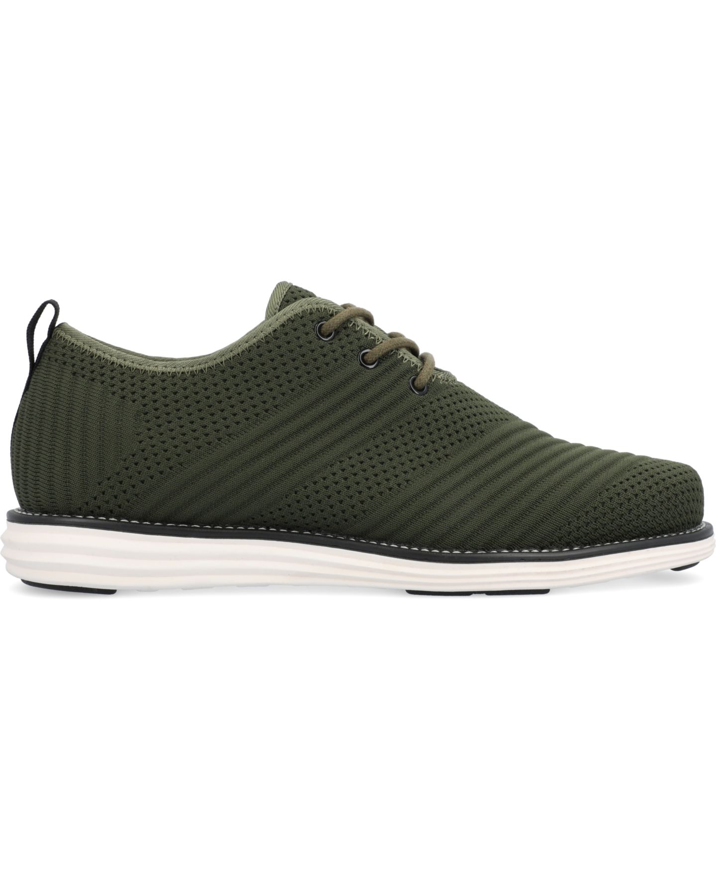 Обувь Vance Co. Men's Novak Tru Comfort Foam Knit Lace-Up Round Toe Dress Shoes, цвет: Оливковый — фото 2