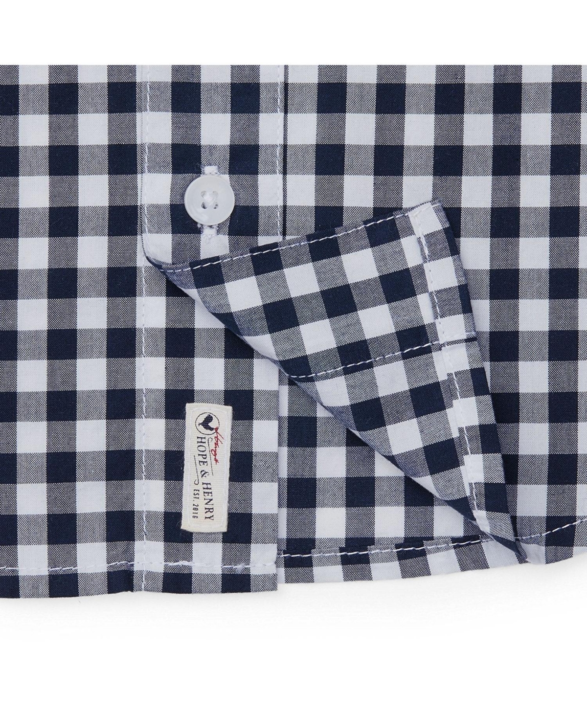 Hope & Henry Baby Boys Organic Poplin Button Down Shirt