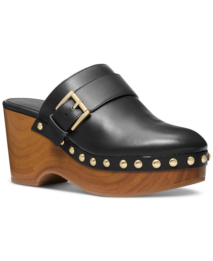 Michael Kors Women s Rye Slip On Studded Platform Clogs Macy s