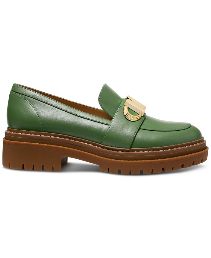 Michael Kors Women's Parker Lug Loafer Flats Brown Size 7
