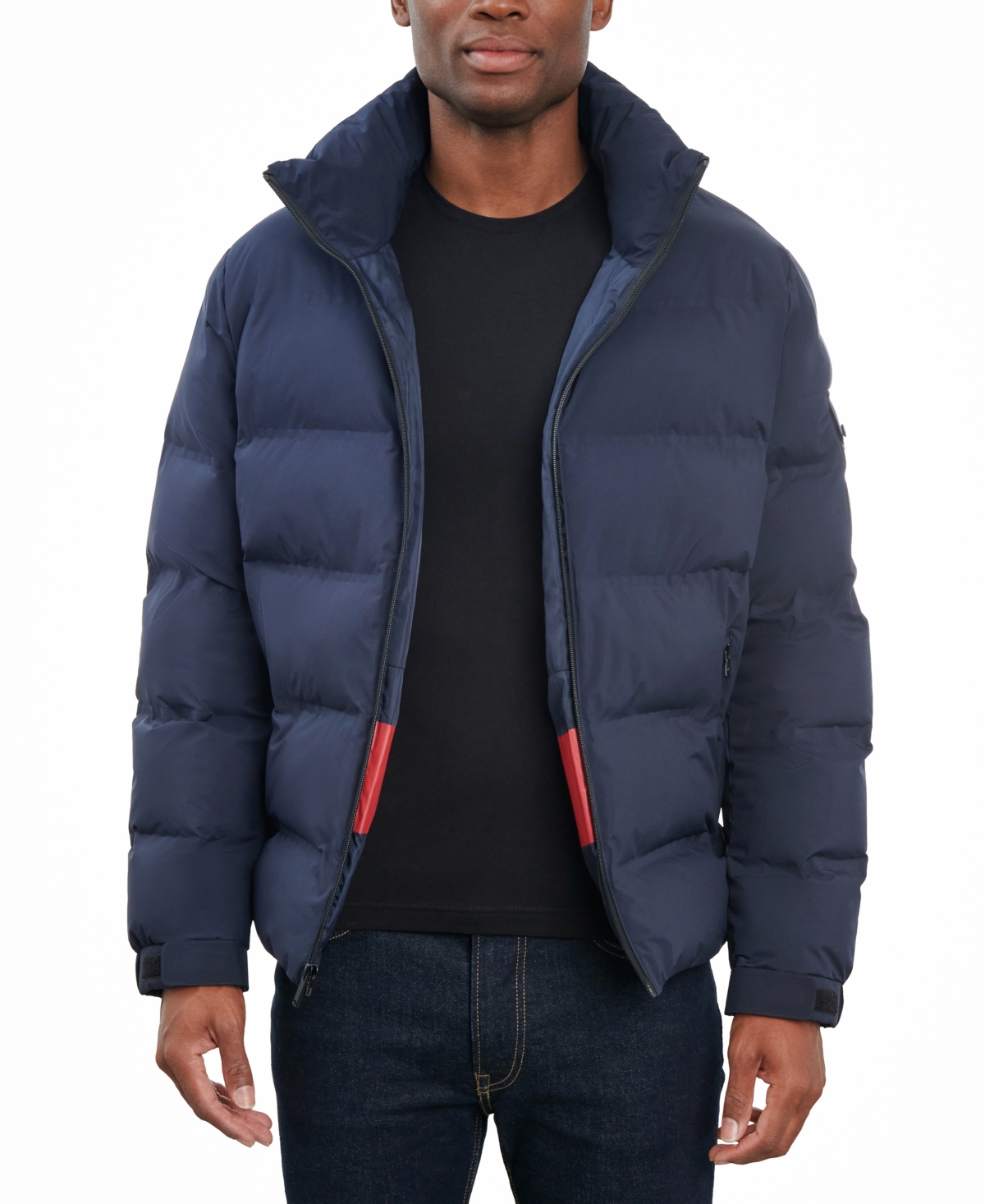 Michael Kors Men's Quilted Full-zip Puffer Jacket, Created For Macy's In Midnight Blue