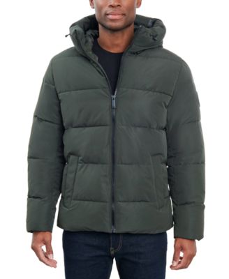 Men's Quilted Hooded Puffer Jacket 