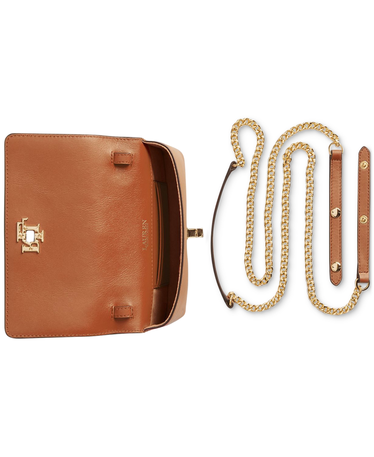 Lauren Ralph Lauren Leather Crossbody Tech Case