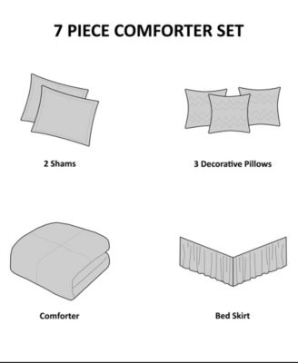 Boone Microsuede 7-Pc. Comforter Set, King