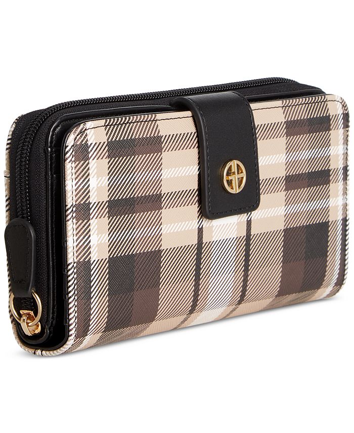 Giani Bernini Vertical Plaid All in One Wallet, Created for Macy's - Red  Plaid - Yahoo Shopping