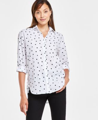 Gloria Vanderbilt Women's Amanda Button-Front Shirt - Macy's