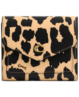 COACH Wyn Leopard Printed Leather Small Wallet Macy s