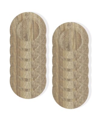 Poplar Charger Plate 12 Piece Dinnerware Set, Service for 12