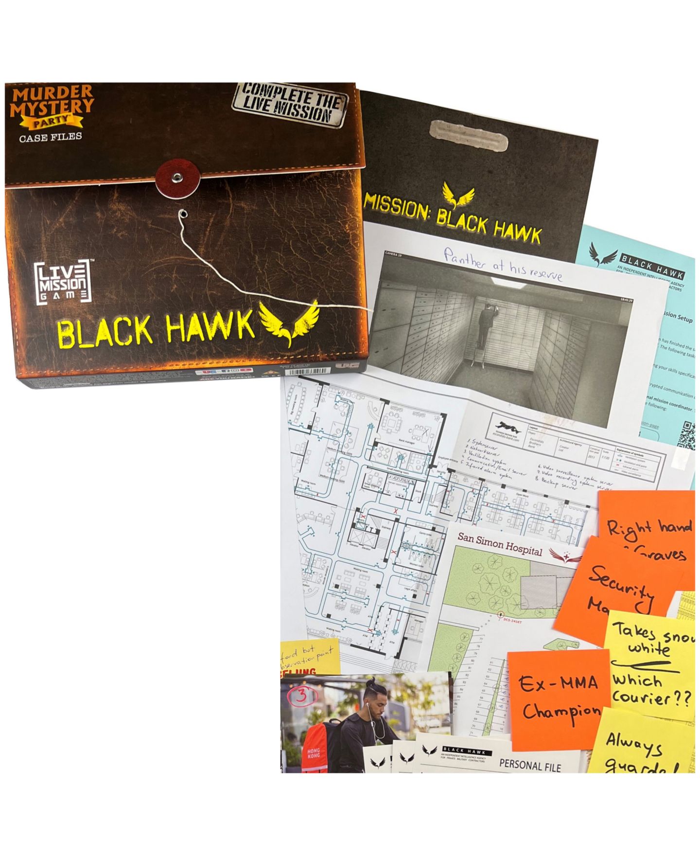 Детская настольная игра University Games Murder Mystery Party Black Hawk Board Game, от 17 лет — фото 7