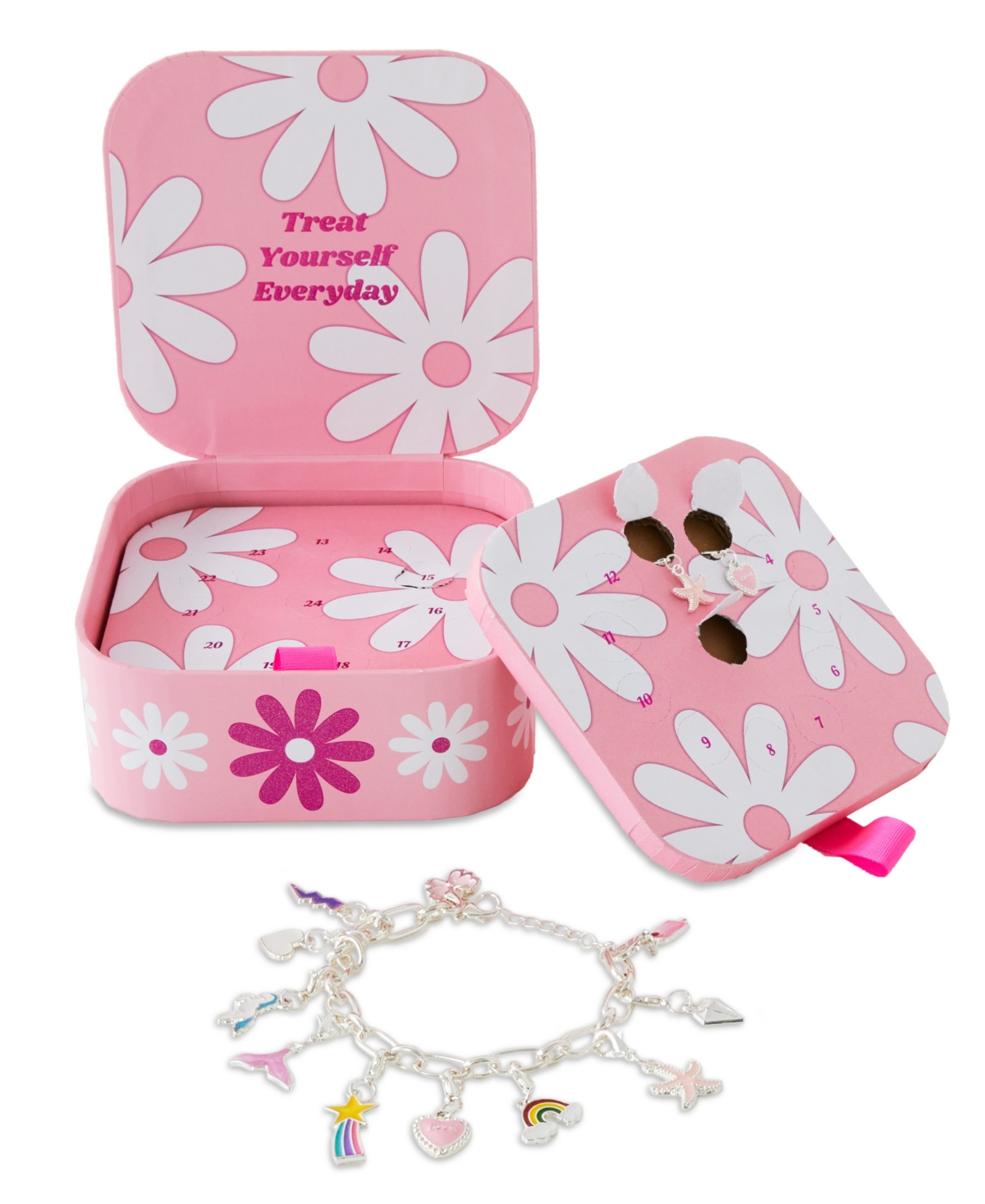 Geoffrey's Toy Box Closeout!  Charm Countdown 24 Pieces Daily Jewelry Surprises, Created For Macy's In Light,pastel Pink