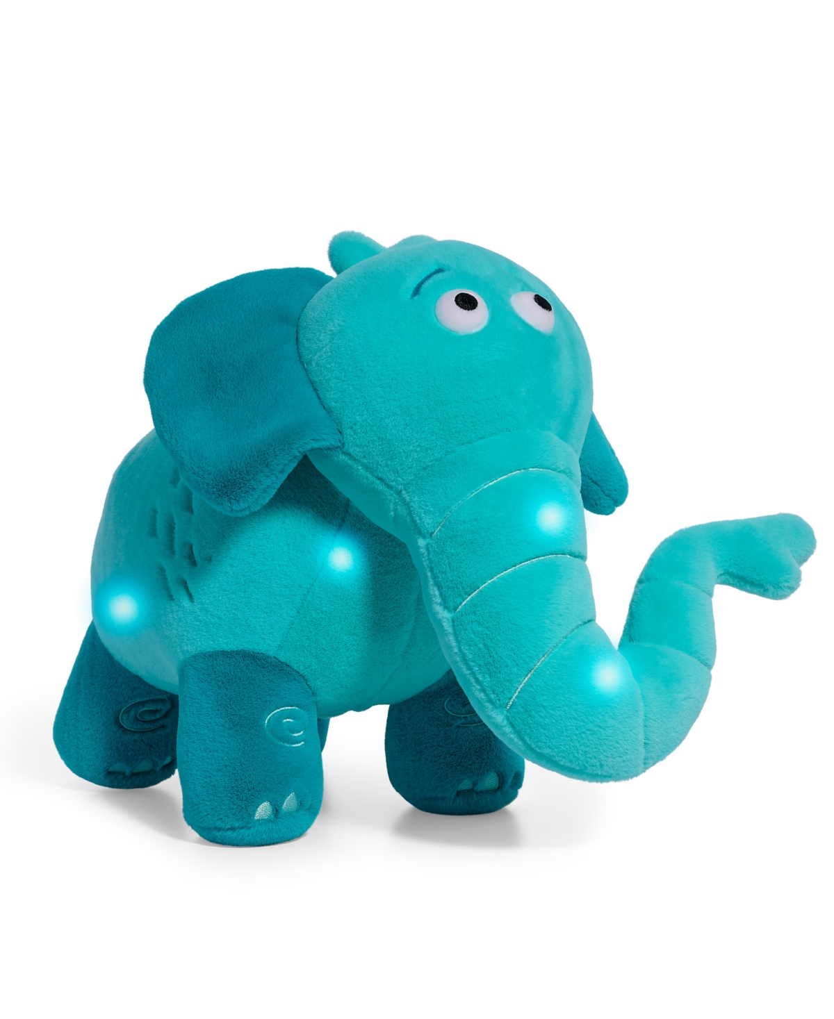 Geoffrey's Toy Box Kids' 14" Toy Plush Led With Sound Elephant Buddies, Created For Macys In Turquoise,aqua