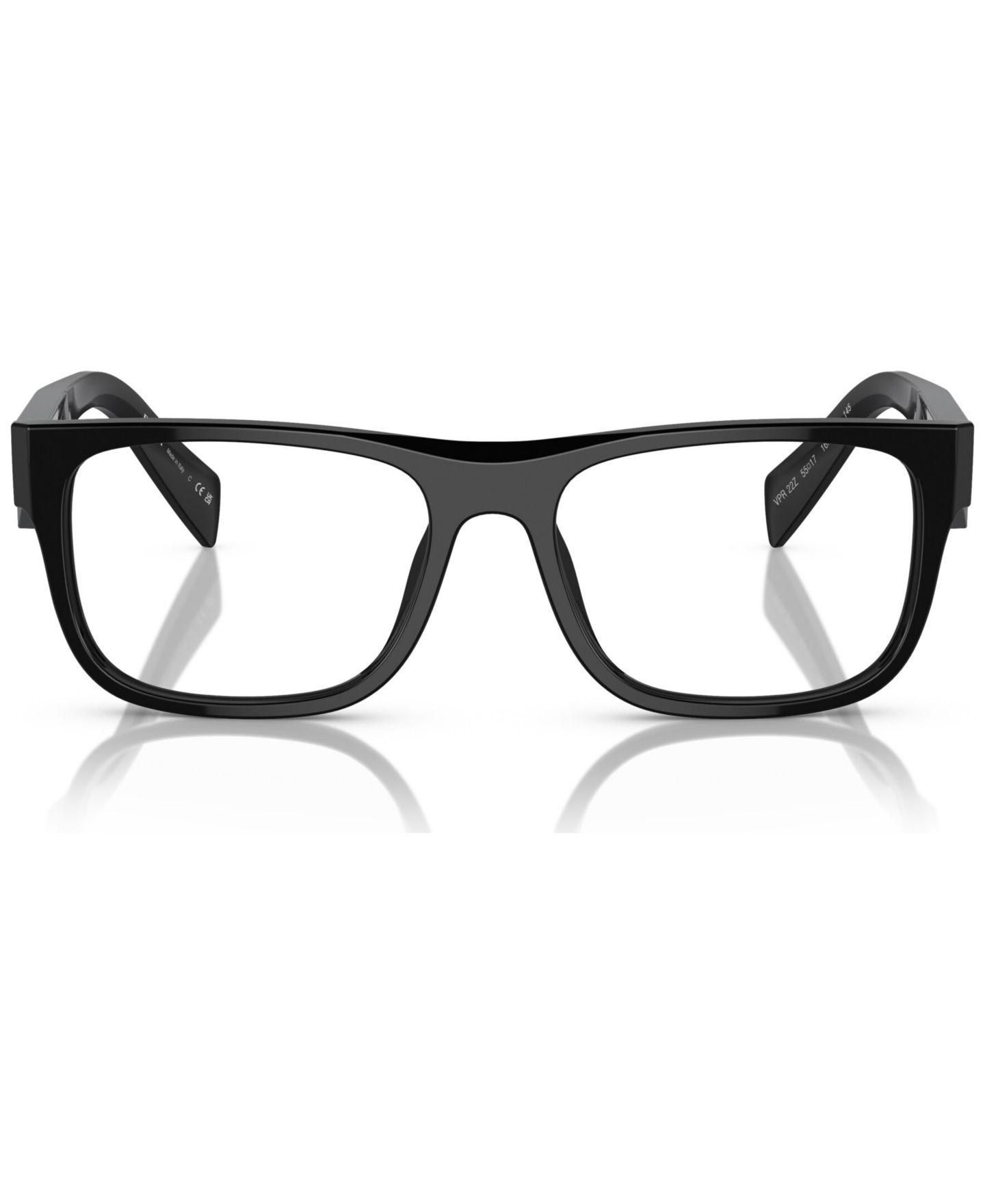 Мужские очки PRADA Man Pillow Plastic PR 22ZV Eyeglasses, цвет: Чёрный — фото 2