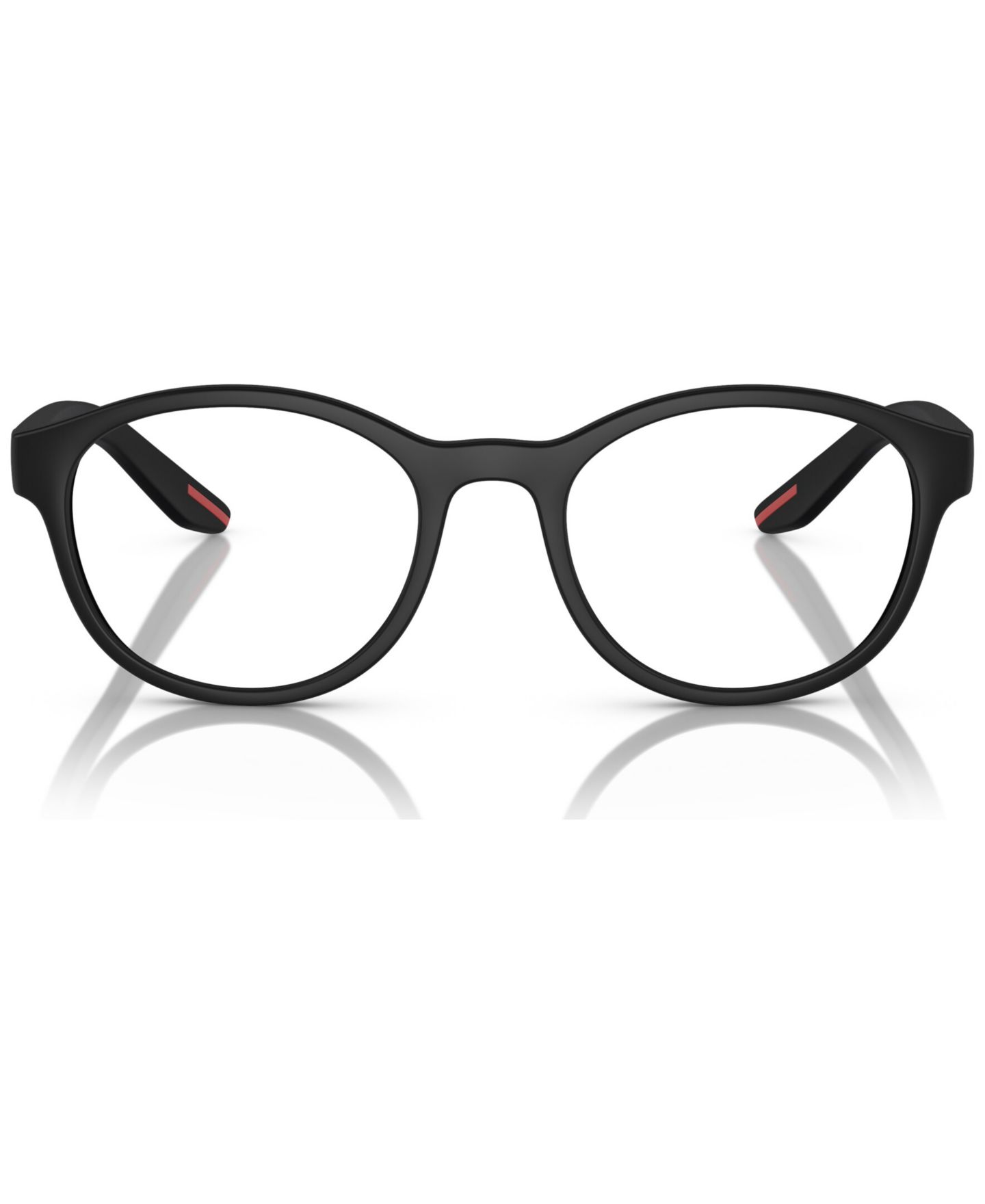 Мужские очки PRADA LINEA ROSSA Man Panthos Plastic PS 07PV Eyeglasses, цвет: Чёрный каучуковый — фото 2
