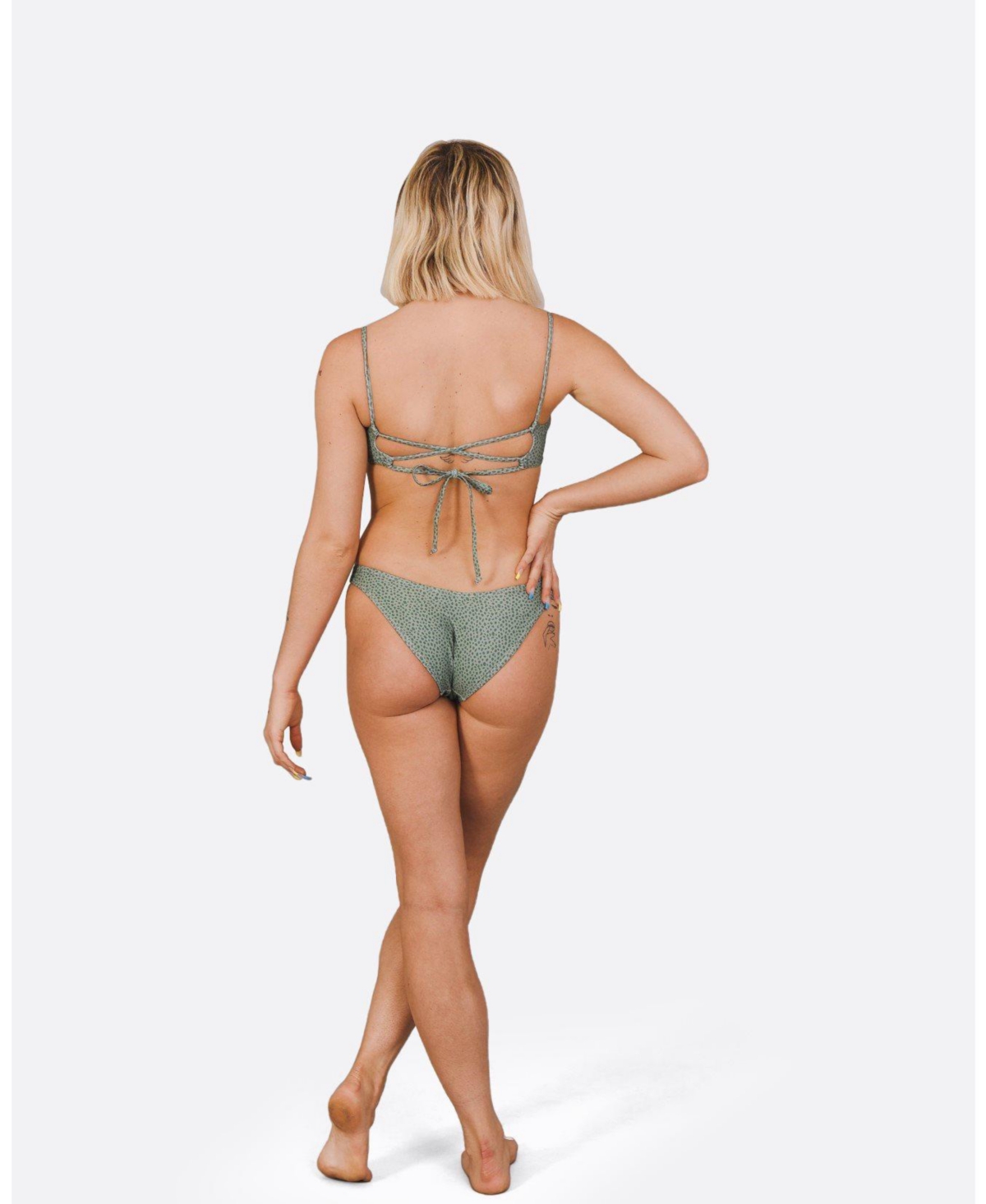 Oosc Women's Sahara Sage Brazilian Bikini Bottoms