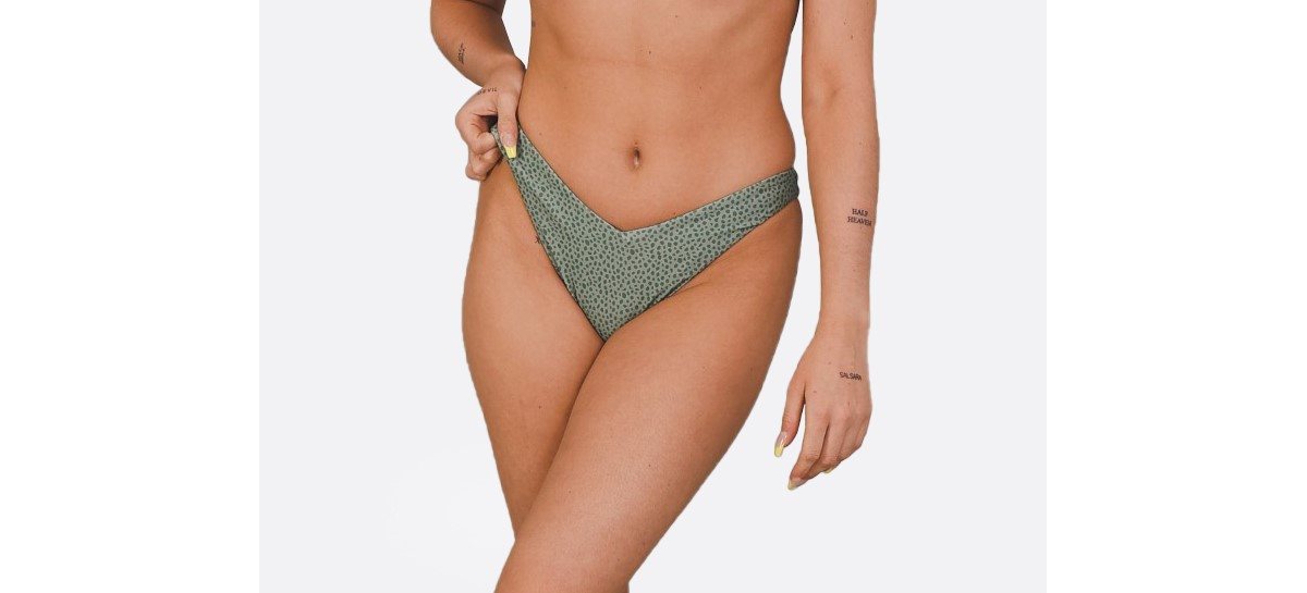 Oosc Women's Sahara Sage V-Cut Bikini Bottoms
