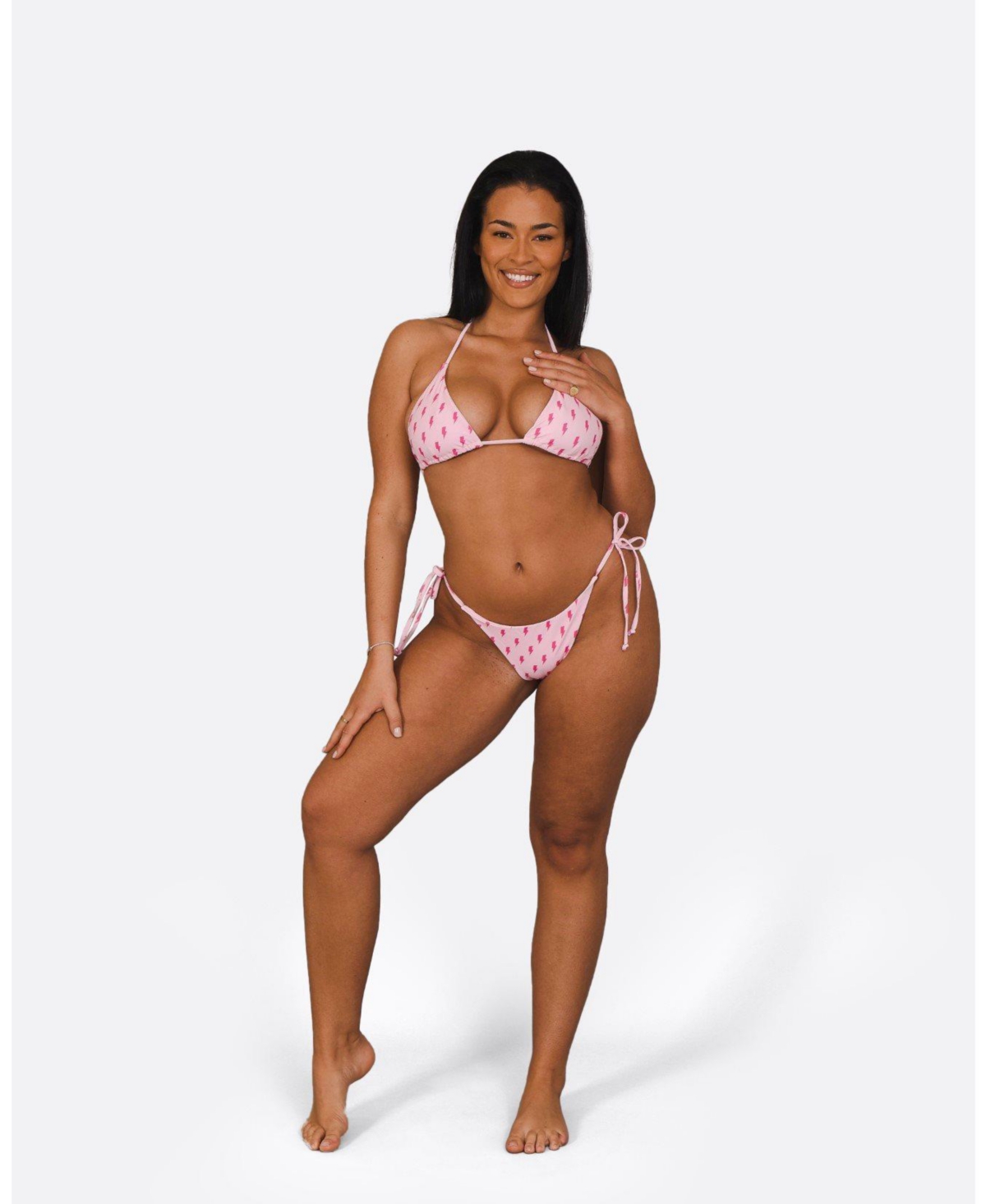 Oosc Women's Strike of Luck Tie Side Bikini Bottoms