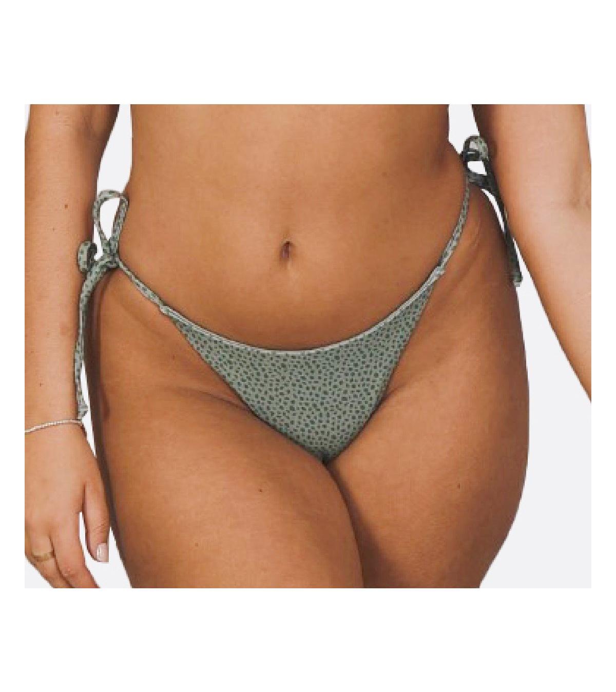 Oosc Women's Sahara Sage Tie Side Bikini Bottoms