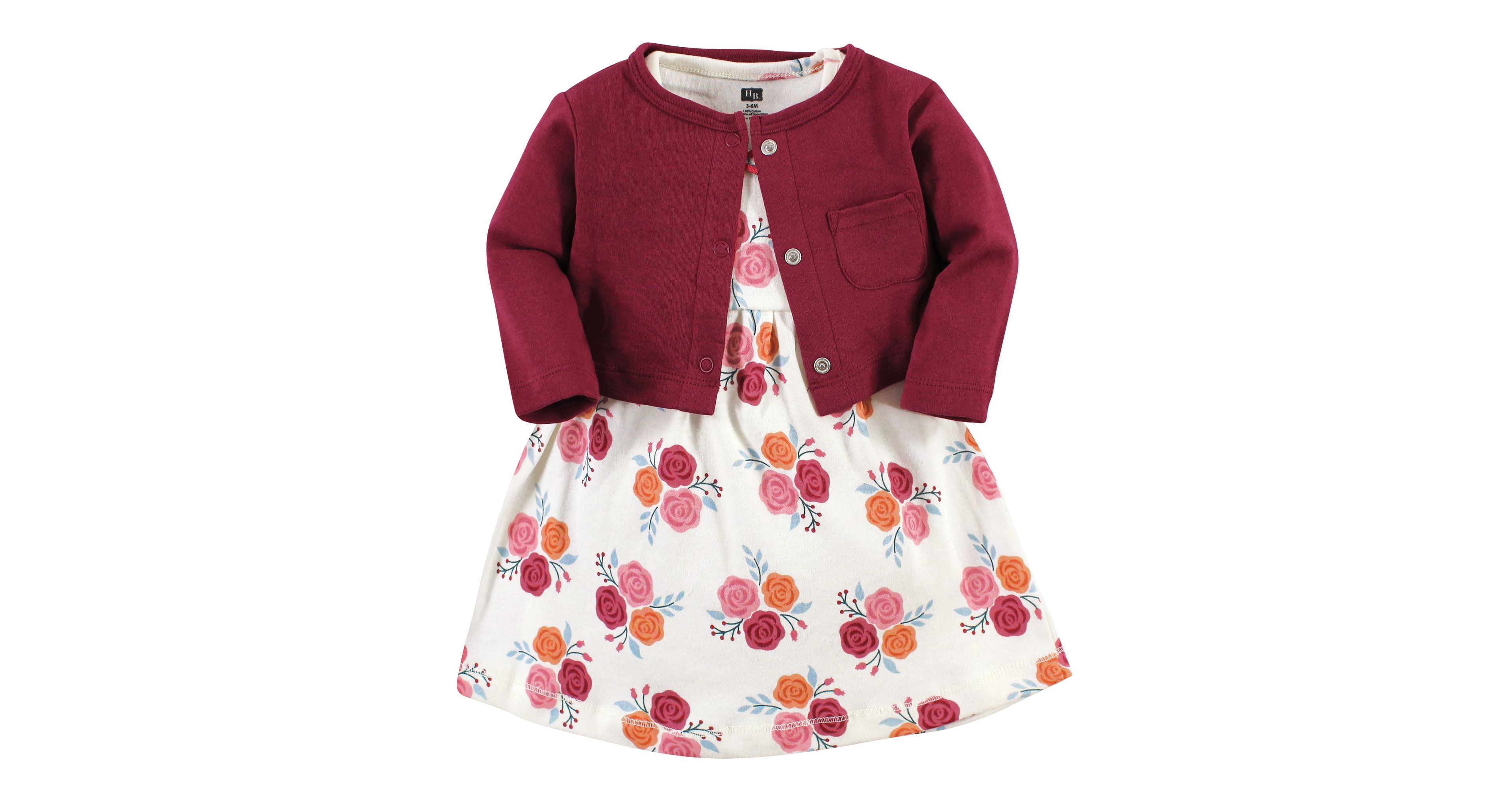 Hudson Baby Girls Essential Cotton Dress and Sweater Collection