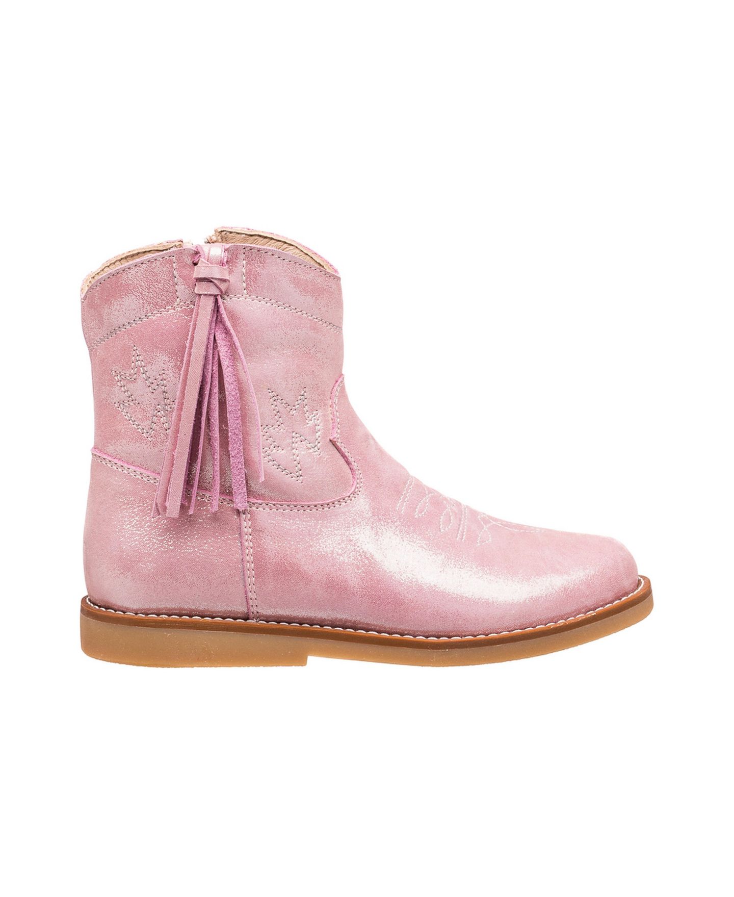 Ботинки Elephantito Child Girls Hannah Suede Boot для малышей, цвет: Металлик розовый — фото 3