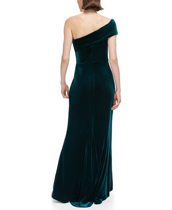 Eliza j one shoulder velvet dress sale