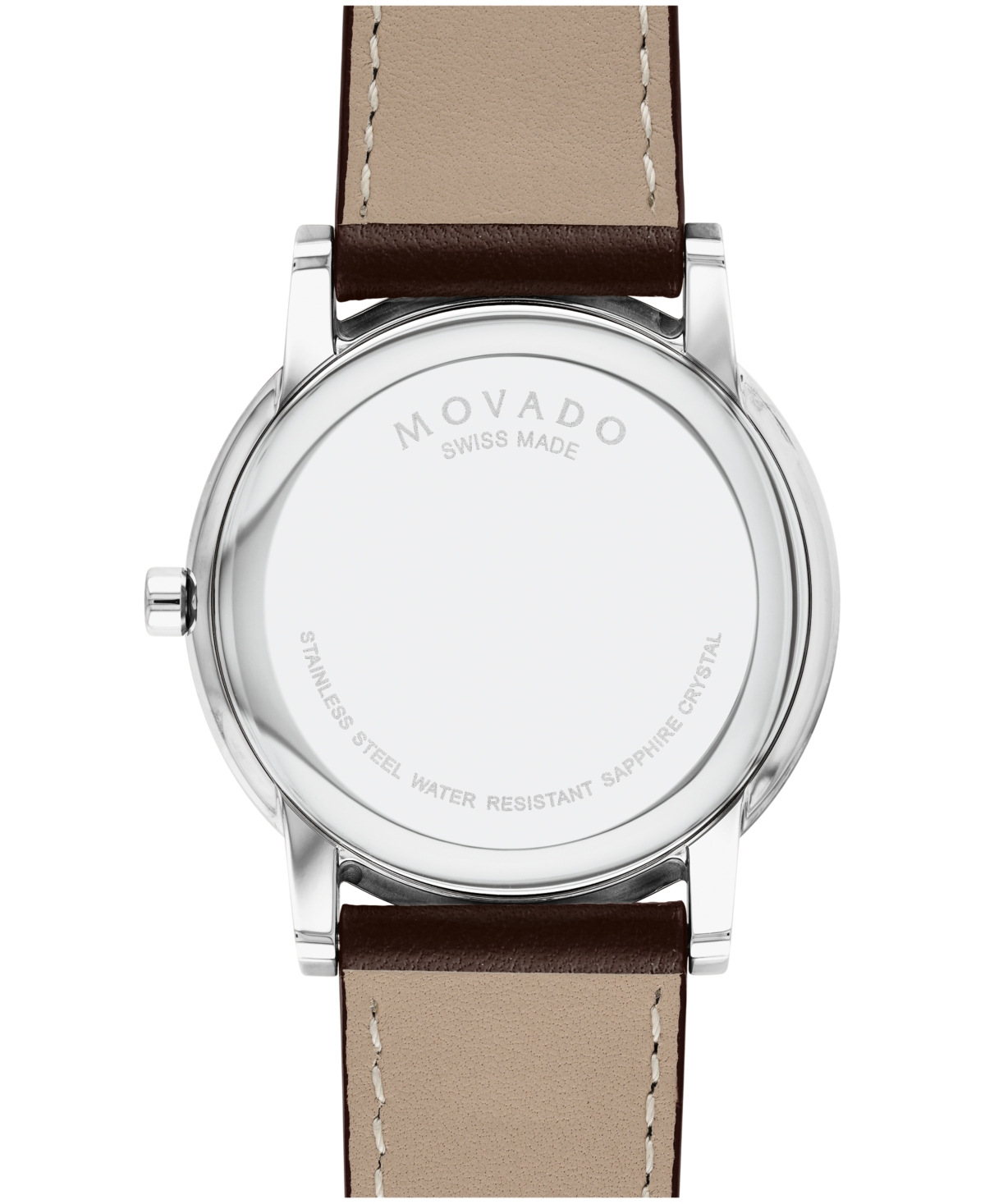 Shop Movado Men's Museum Classic Swiss Quartz Brown Leather Watch 40mm