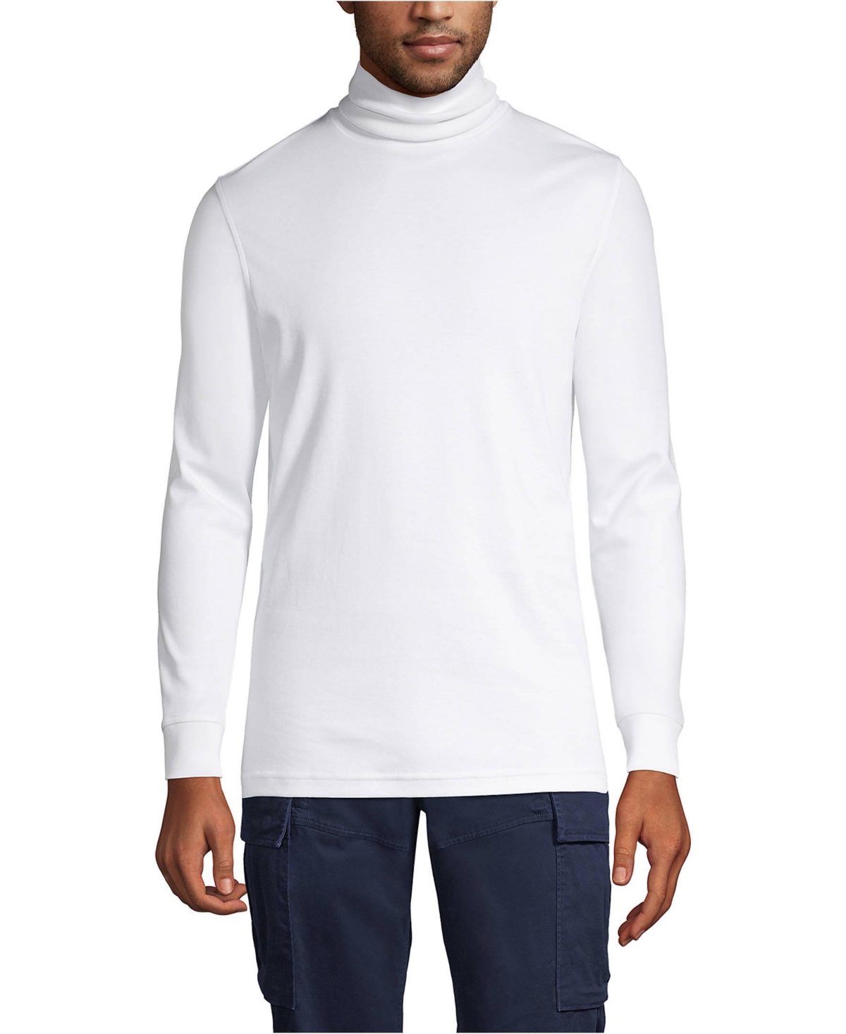 Men's Cotton Supima Turtleneck - White