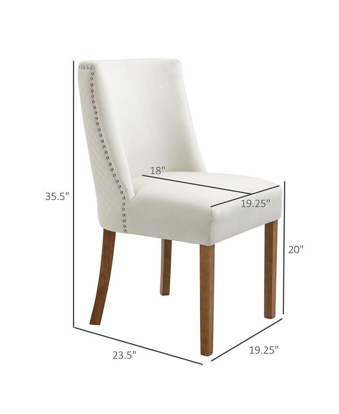 Modern Dining Chairs Set of 2 with High Back, Dining Room Chairs