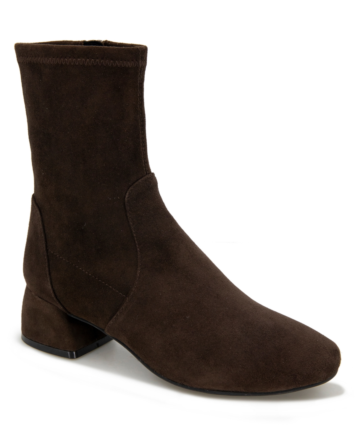 Women's Emily Block Heel Bootie - Chocolate Suede
