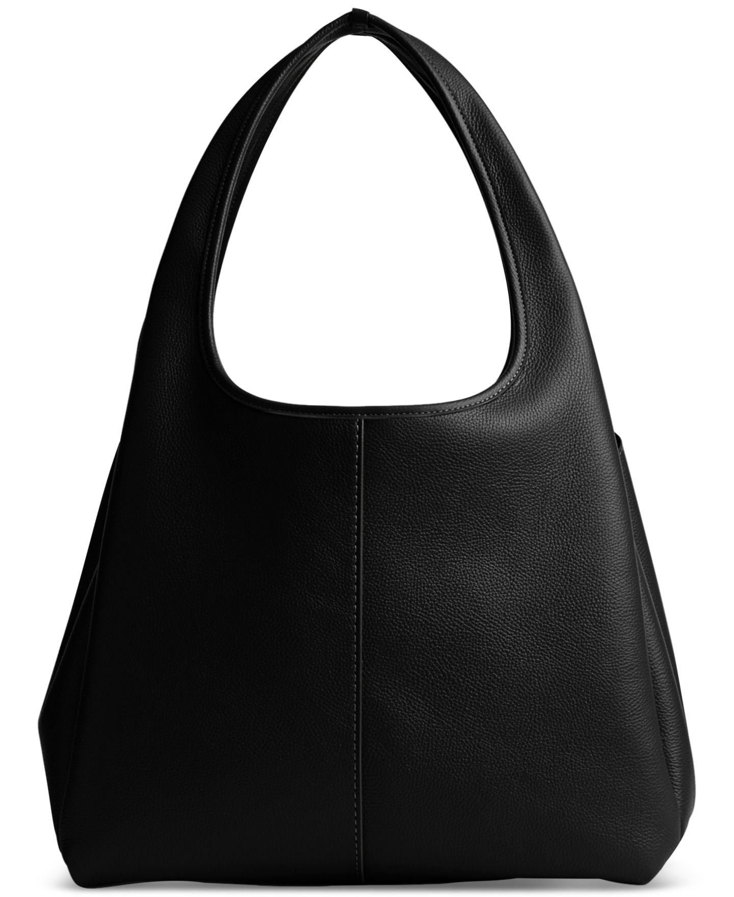 Женская сумка Coach Lana Medium Pebble Leather Shoulder, цвет: Чёрный — фото 3