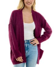 Chenille Long Sleeve Cardigan Sweater Macy s