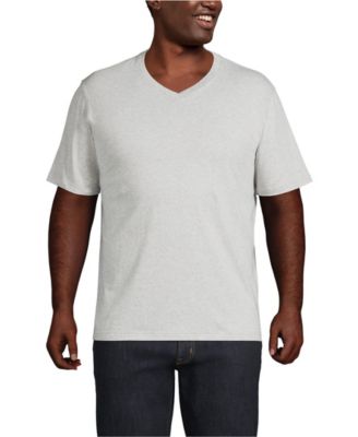 Lands' End Big & Tall Super-T Short Sleeve V-Neck T-Shirt - Macy's