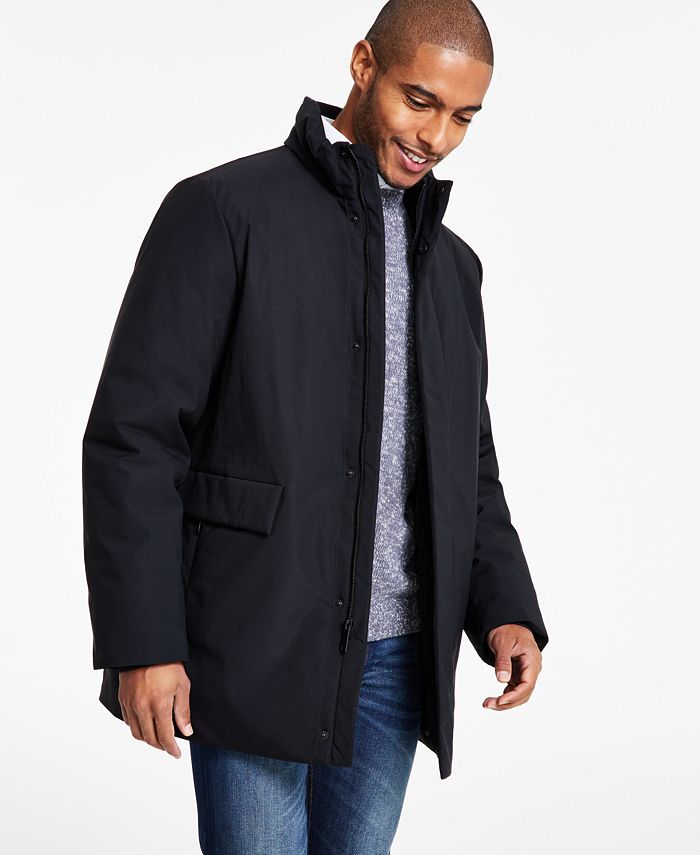 DKNY Men's 3/4-Length Full-Zip Traveler Jacket - Macy's