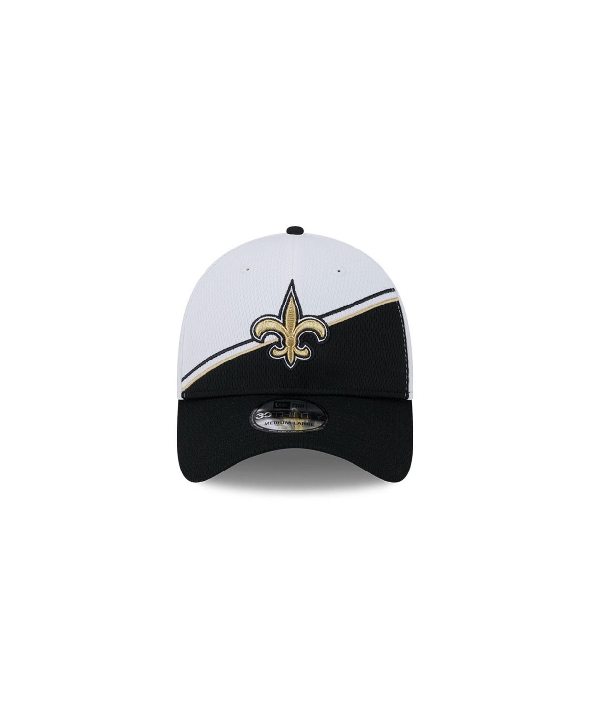 New Era Men's  White, Black New Orleans Saints 2023 Sideline 9forty Adjustable Hat In White,black