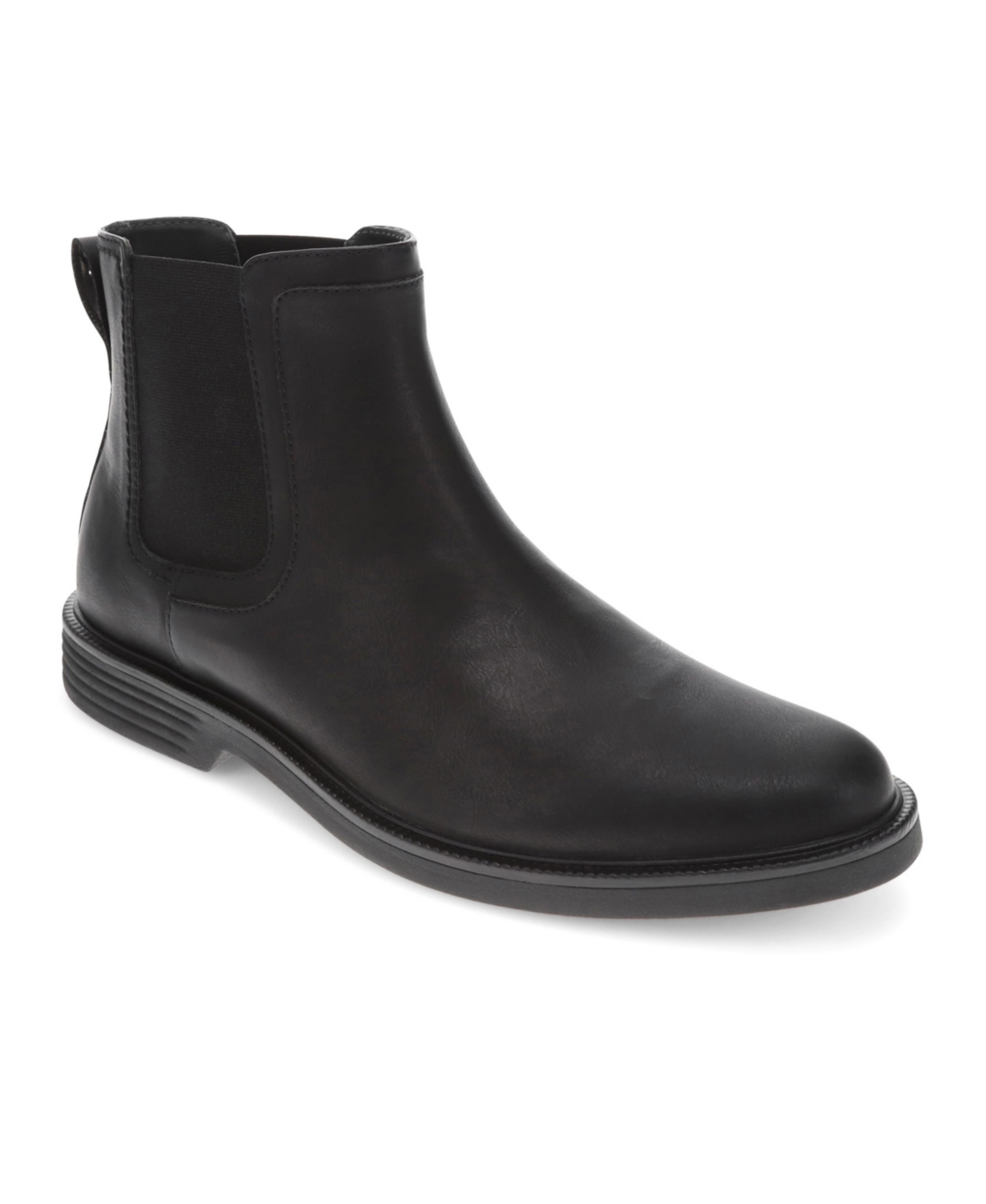 Men's Townsend Slip Resistant Faux Leather Comfort Boots - Black