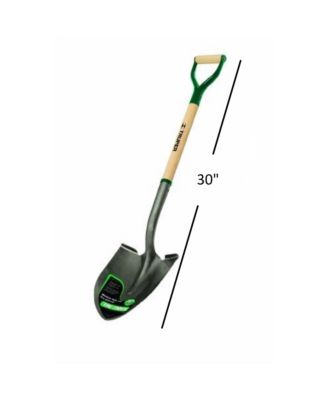Garden Pro Round Point Shovel with Off-Set Cushioned D-Handle, 30 Inch