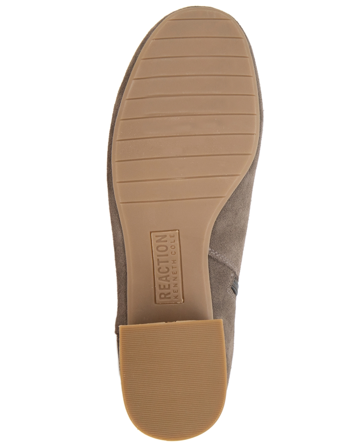 Kenneth Cole Reaction Women's Road Stop Block Heel Booties - Dark Taupe - Suede
