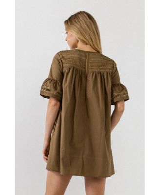 Women's Lace Detail Mini Dress