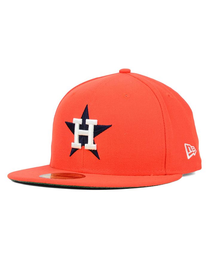 Vintage Houston Astros Hat Red Wool New Era 59Fifty 7 1/4 Cap preowned*