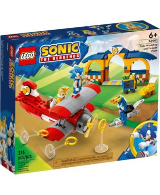 LEGO® Sonic The Hedgehog 76991 Tails Workshop and Tornado Plane Toy Building Set